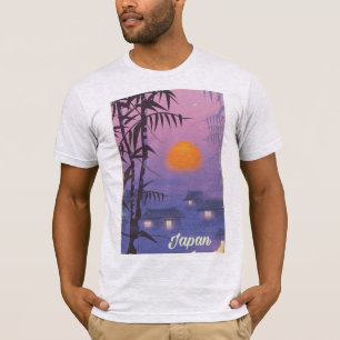Camiseta El paisaje de Japón bajo el sol