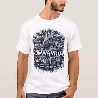 Camiseta El paisaje de la tipografía dinámica