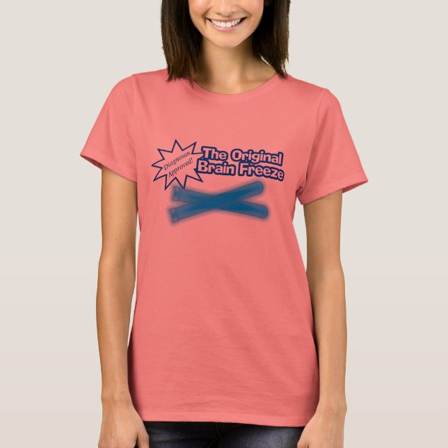 Camiseta El paisaje "La congelación del cerebro..." (Anverso)