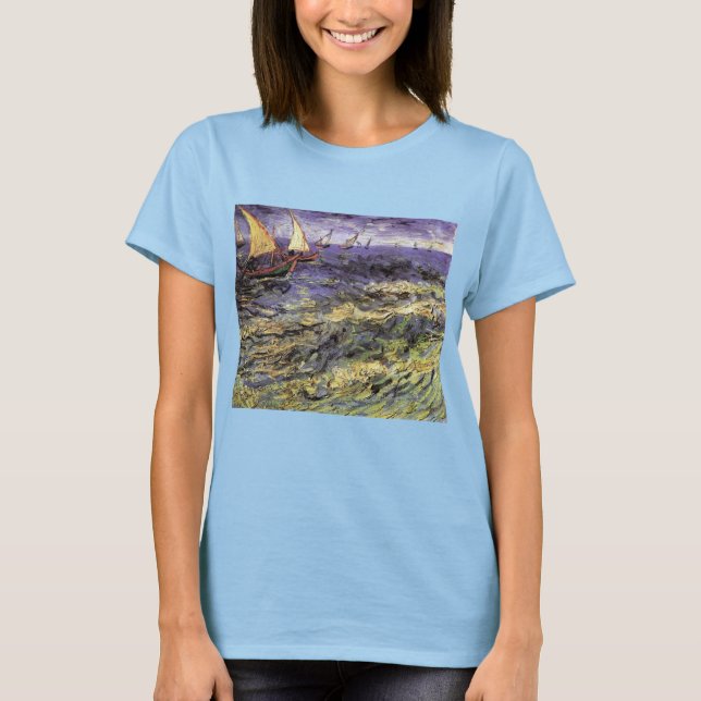 Camiseta El paisaje marino de Saintes Maries por Vincent va (Anverso)