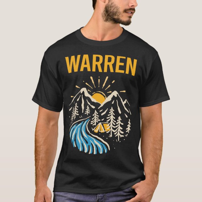 Camiseta El paisaje natural Warren (Anverso)