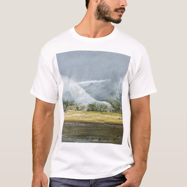 Camiseta El paisaje petrolero de los geysers de Kamchatka (Anverso)