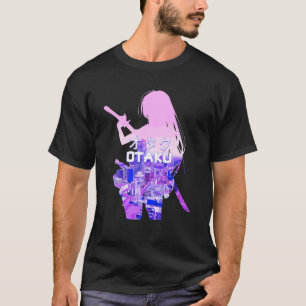 Camiseta El paisaje urbano japonés de la ciudad de Anime Ch