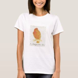 Camiseta El pájaro anaranjado del color, de 'dieciséis