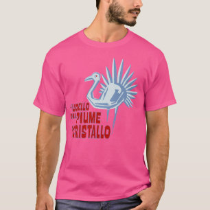 Camiseta El Pájaro Con El Desplome Del Cristal