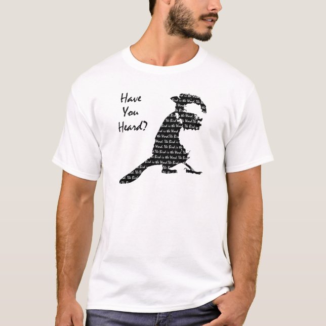 Camiseta El pájaro es la palabra (Anverso)