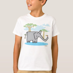 Camiseta El pájaro y el elefante - KreKids -