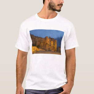 Camiseta El Palacio del Papa en Aviñón al atardecer. Constr