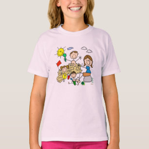 Camiseta El palillo figura la diversión de la playa de la