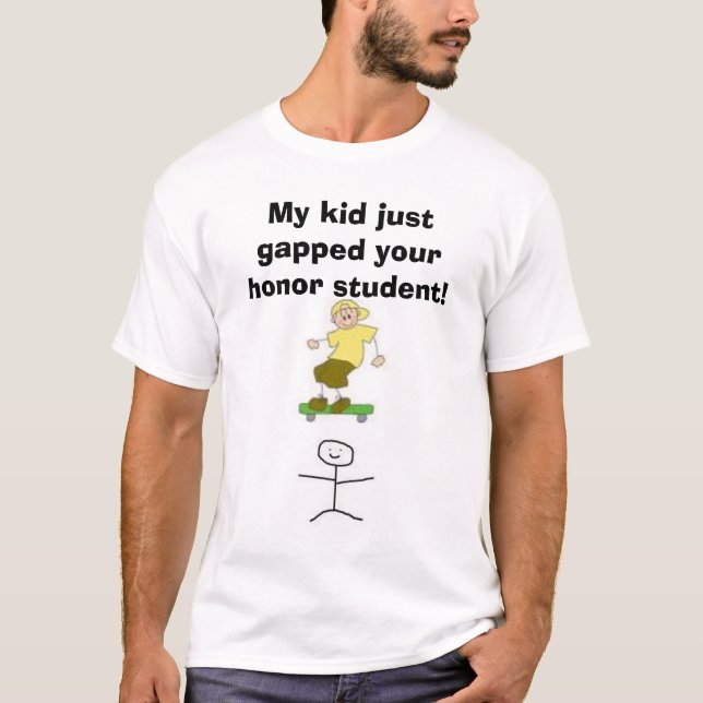 Camiseta el palillo, imágenes, mi niño acaba de abrir su st (Anverso)