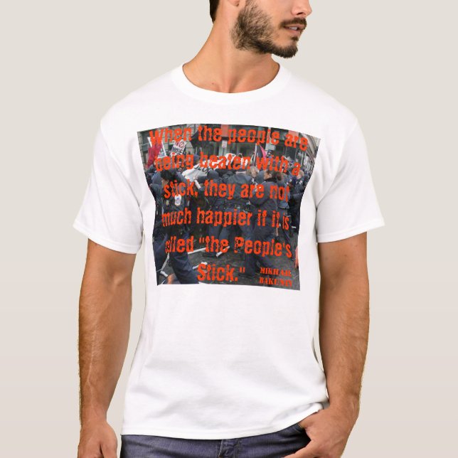 Camiseta El PALILLO Mikhail Bakunin de la GENTE (Anverso)