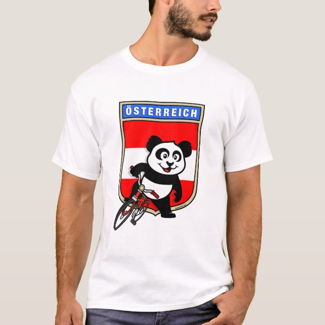 Camiseta El Panda de ciclismo de Austria (Anverso)