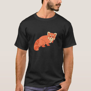 Camiseta El Panda Rojo Chino Animal Forestal de Fauna Silve