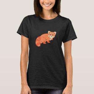 Camiseta El Panda Rojo Chino Animal Forestal de Fauna Silve