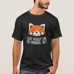 Camiseta El Panda Rojo Cuerdo Me Gusta Realmente Los Pandas