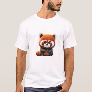 Camiseta El Panda Rojo Cute Adorable Ilustracion Humorístic