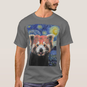 Camiseta El Panda Rojo de colores de Noche Starry
