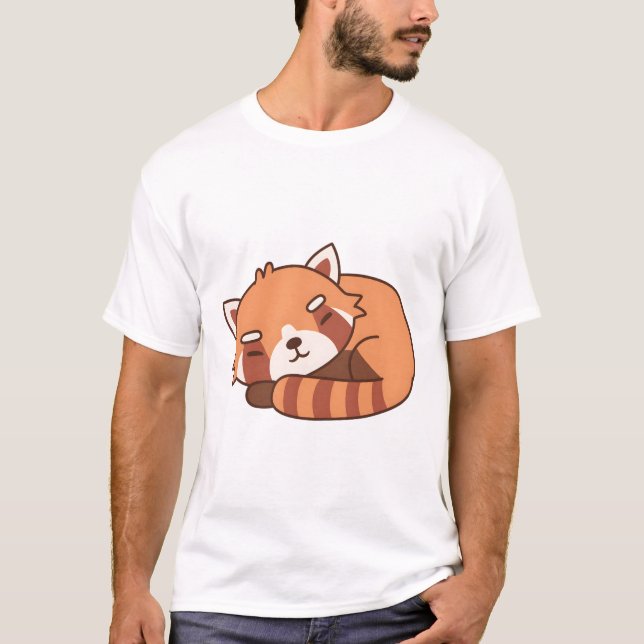 Camiseta El Panda Rojo Durmiente (Anverso)