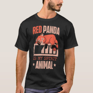 Camiseta El Panda Rojo Es Mi Espíritu Animal Zookeeper Zoog