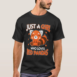 Camiseta El Panda Rojo Es Solo Un Que Ama Los Pandas Rojos