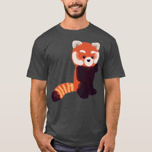 Camiseta El panda rojo lindo de pie
