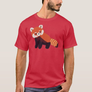 Camiseta El panda rojo lindo me encanta el panda rojo