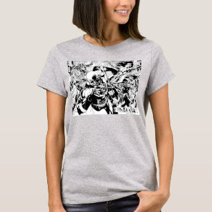 Camiseta El panel cómico de la noche más negra