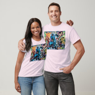 Camiseta El panel cómico de la noche más negra - color