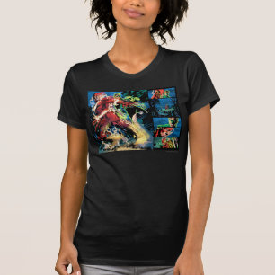 Camiseta El panel de destello y verde de la linterna