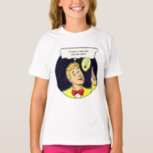 Camiseta El panel de historietas retro de texto con ideas d