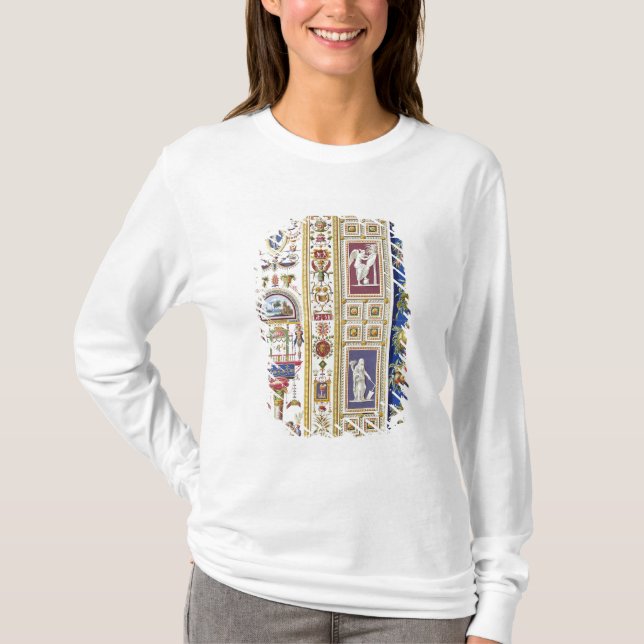 Camiseta El panel de la logia de Raphael en el Vatican, de (Anverso)