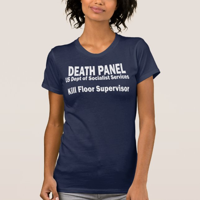 Camiseta El panel de la muerte - supervisor del piso de la (Anverso)