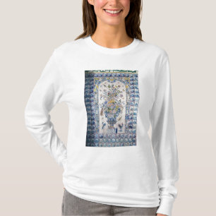 Camiseta El panel de la teja de Delft del cuarto de baño