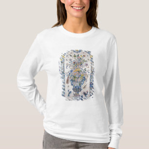 Camiseta El panel de la teja de Delft del cuarto de baño