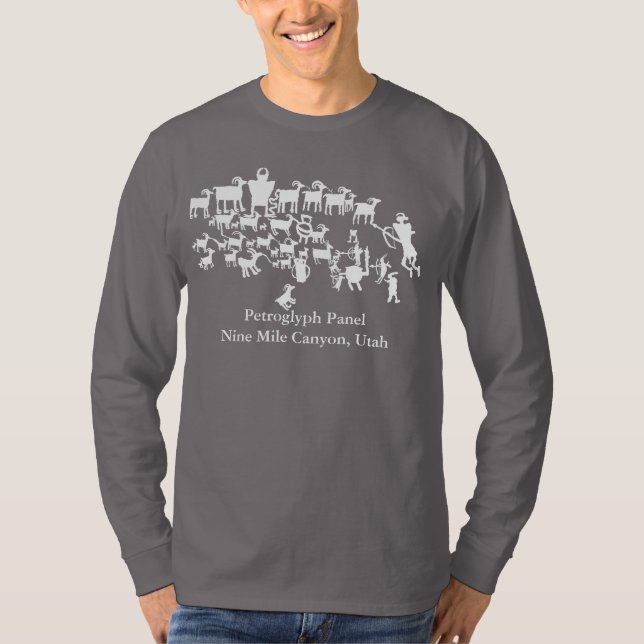 Camiseta El panel de petroglifos La gran cacería (Anverso)