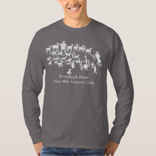 Camiseta El panel de petroglifos La gran caza
