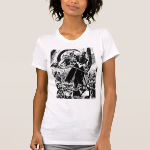 Camiseta El panel negro del cuerpo de la linterna - blanco