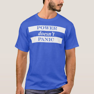 Camiseta el pánico de energía no generada