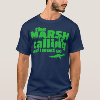 Camiseta El pantano está llamando y debo ir Cazador de caim