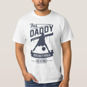 Camiseta El papá ama el baloncesto para el regalo del día