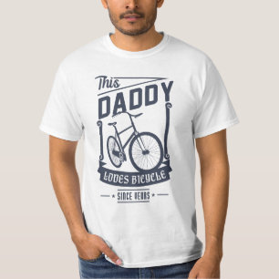 Camiseta El papá ama la bicicleta para el regalo del día de