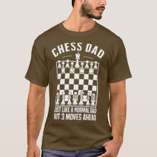Camiseta El papá de ajedrez igual que un padre normal pero