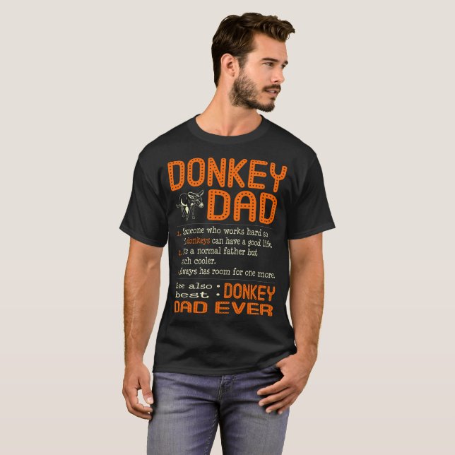 Camiseta El papá del burro tiene gusto del padre normal (Anverso completo)