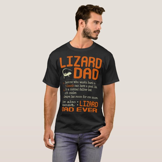 Camiseta El papá del lagarto tiene gusto del padre normal (Anverso completo)