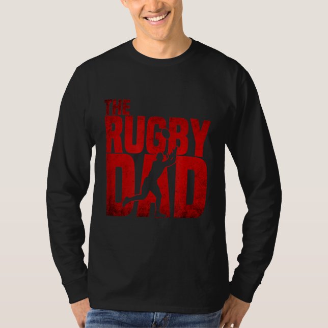 Camiseta El papá del rugby - regalo deportivo del día del p (Anverso)