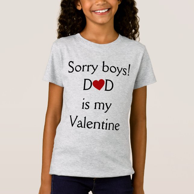 Camiseta El papá es mi tarjeta del día de San Valentín (Anverso)