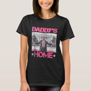 Camiseta El papá está en casa Trump Rosa 2024 Trump 45 47