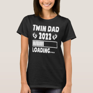 Camiseta El papá gemelo de gemelos 2022 esperando el padre