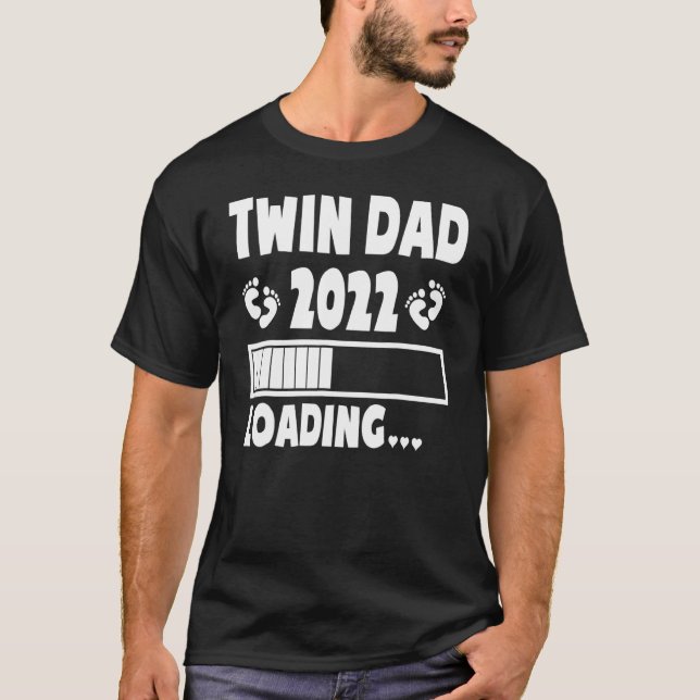Camiseta El papá gemelo de gemelos 2022 esperando el padre  (Anverso)