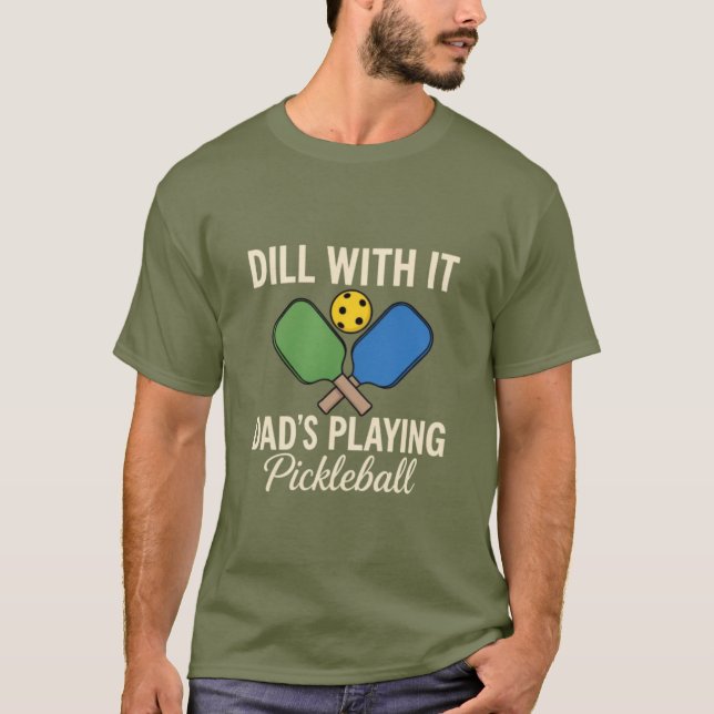 Camiseta El papá juega pickleball (Anverso)